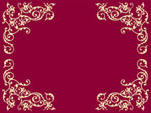 Tischset Airlaid POMP, 65g/m2 bordeaux/creme 30x40 cm