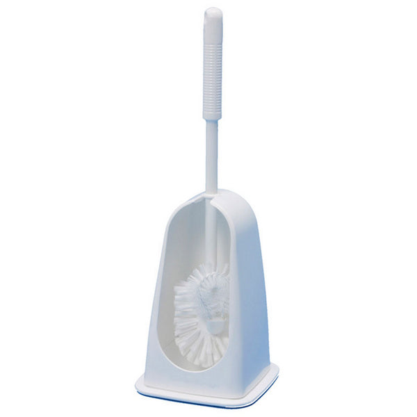 Halter mit Toilettenbürste weiss