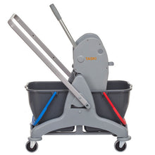 TASKI duo mop Fahrgestell-Set 2 x 15-Liter-Eimer und Presse