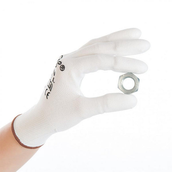 Feinstrickhandschuh Ultra Flex Finger weiss Gr.L  25 cm