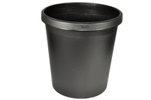 Helit Papierkorb rund schwarz 18 l