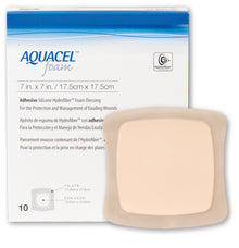 Aquacel Foam adhäsiv Silikonschaumverband mit Hydrofiber 17,5 x 1