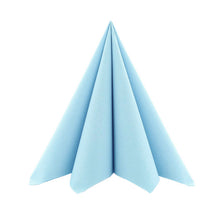 Servietten Airlaid Linclass, 65 g/m2 UNI, hellblau 40x40 cm, 1/4