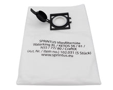 Vliesfiltertüte für Sprintus Waterking XL, Ketos, CraftiX