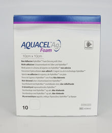 Aquacel Ag Foam nicht adhäsiv 10 x 10 cm