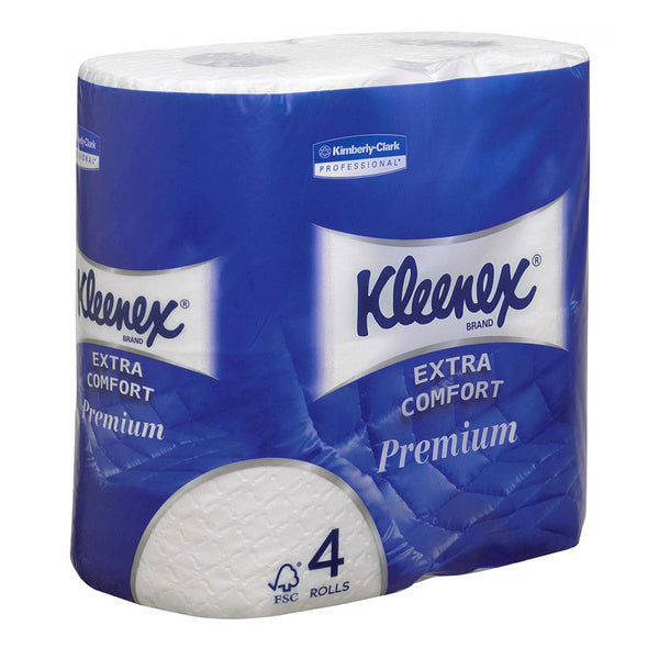 WC-Papier Kleenex Premium Kleinrolle hochweiss, 4-lagig 160 Cps.,