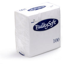 Servietten Bulkysoft 2-lagig, 1/4 Falz weiss 33x33cm