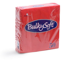 Servietten Bulkysoft 2-lagig, 1/4 Falz rot 33x33cm