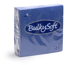Servietten Bulkysoft 2-lagig, 1/4 Falz blau 33x33cm