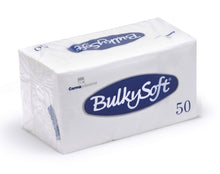 Servietten Bulkysoft 2-lagig, 1/8 Falz weiss 33x33cm