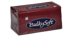 Servietten Bulkysoft 2-lagig, 1/8 Falz bordeaux 33x33cm