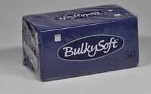 Servietten Bulkysoft 2-lagig, 1/8 Falz blau 33x33cm