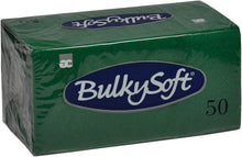 Servietten Bulkysoft 2-lagig, 1/8 Falz tannengrün 33x33cm