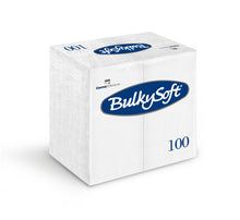 Servietten Dinner Bulkysoft 3-lagig, weiss 40x40cm, 1/8 Falz
