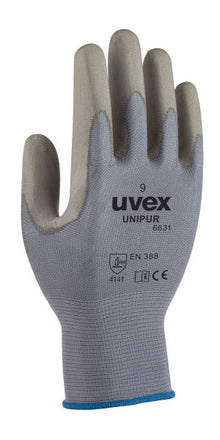 Strickhandschuh uvex unipur 6631 grau Gr. 9
