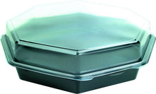 Octaviewbox 1800ml mit Deckel aus PS schw./tra. 305x315x60mm
