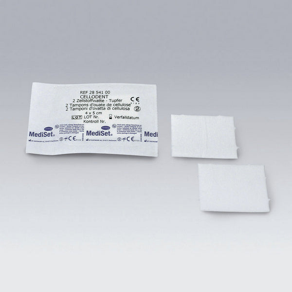 Mediset Cellodent Zellstofftupfer 12-fach 4x5cm