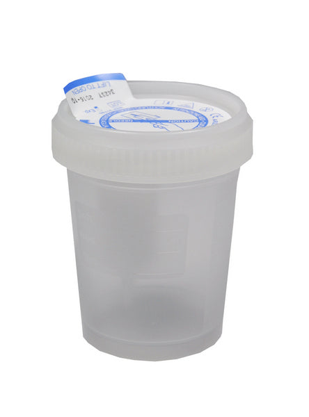 Urinprobenbecher mit integriertem Transfersystem 120ml Schraubver