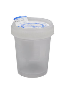 Urinprobenbecher mit integriertem Transfersystem 120ml Schraubver