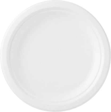 Teller aus Bagasse kompostierbar weiss Ø22cm