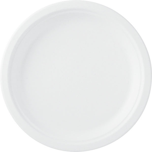 Teller aus Bagasse kompostierbar weiss Ø26cm