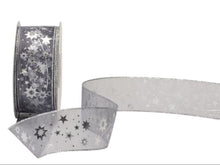 Dekorband Starry grau-silber (111) 38 mm x 25 m