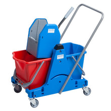 Doppelfahreimer-Set mit 4 Lenkrollen blau