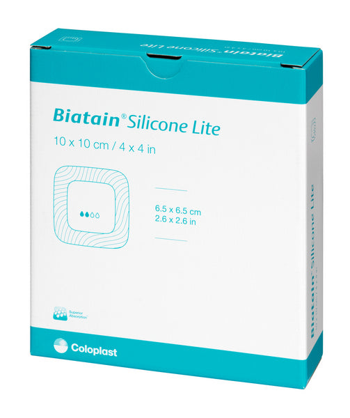 Biatain Silicone Lite Schaumverband 10 cm x 10 cm