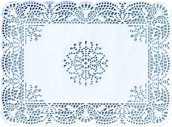 Tortenspitzen rechteckig weiss 30 x 40 cm