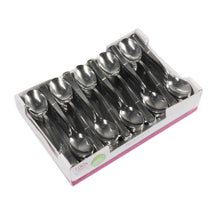 Kaffeelöffel aus PS metallisiert silber 13 cm