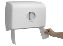 Aquarius Toilet-Tiss Doppelspender Mini-Jumbo, weiss Kunststoff