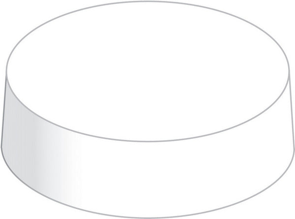 Gläserdeckel CAPS Mattkarton, 250g/m2 weiss ø 86 mm