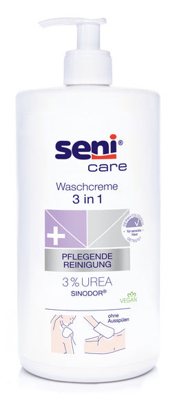 Seni Care 3 in 1 Waschcreme 3% Urea 1000 ml