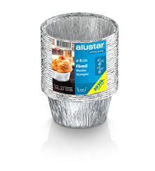 Aluförmli silber 80mm Ø / 35mm hoch
