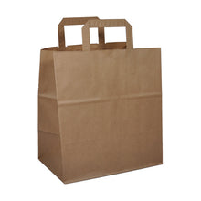 Papiertragtasche Kraft 90g/m2 braun 26x17x28cm