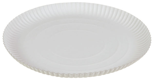 Pizzateller aus Karton weiss Ø32cm 2.5 cm tief