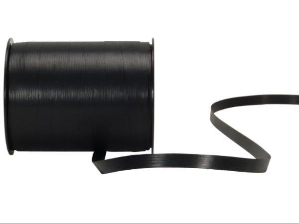 Geschenkband Poly matt schwarz (860) 10 mm x 250 m