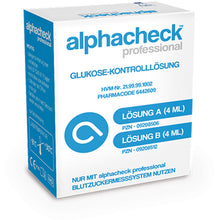 Kontrolllösung für Blutzuckermessgerät alphacheck Lösung A + B