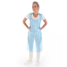 Einwegschürzen PE-LD, 35 my blau, 140x75cm