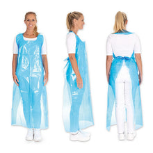 Einwegschürzen LDPE 35 my  sehr stark blau 150x75cm