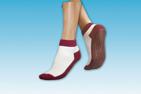 Anti-Rutsch-Socken bordeaux Grösse 35-38