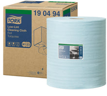 Reinigungstuch Tork Fusselarm, 1-lagig Türkis, Vlies 27,5x36cm, 5