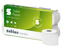 WC-Papier 3-lagig Satino Comfort hochweiss, Recycling 250 cps, 9,
