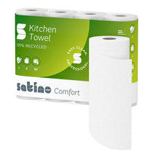 Haushaltrollen Satino Comfort weiss, 2-lagig 64 Blatt, 22x26cm