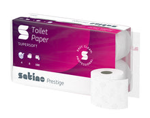 WC-Papier 4-lagig Satino Prestige hochweiss, Zellstoff 150cps, 9,