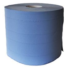 Putztuchrolle Jumbo 2-lagig, geprägt blau, Recycling 24x35cm,1000