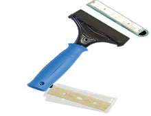 Bodenschaber mit Plastikgriff blau 10 cm