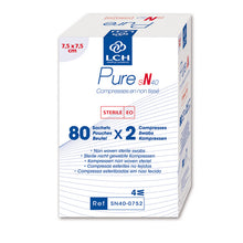 Kompressen 40g/m2 4-fach steril à 2 weiss 7,5 x 7,5 cm