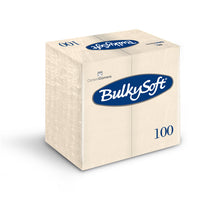 Servietten Dinner Bulkysoft 3-lagig champagner 40x40cm, 1/8 Falz