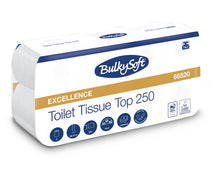 WC-Papier Bulkysoft Excellence 3-lagig weiss, 250 Blatt 9,5x11,5c